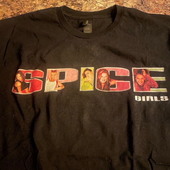 Spice Girls T-Shirt Black Graphic Tee - Picture 3 of 5